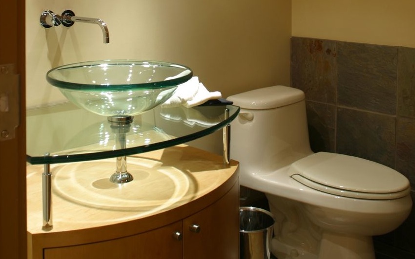 Scheipeter Bathroom Remodeling St. Louis With Glass Sink